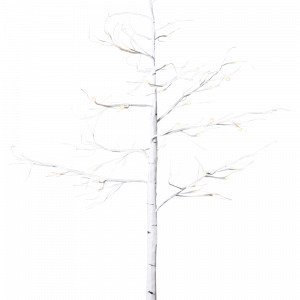 Star Trading Träd Björk 150 Cm 60 L Ww Pöytävalaisin Valkoinen