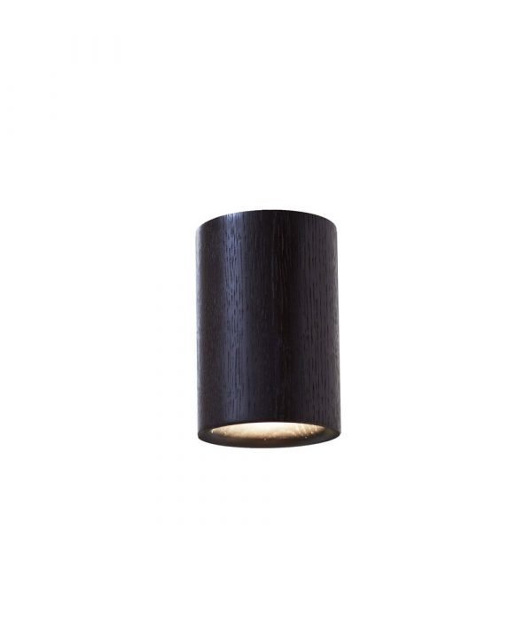 Terence Woodgate Solid Downlight Cylinder Alasvalo Black Stained Oak