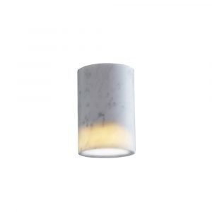 Terence Woodgate Solid Downlight Cylinder Alasvalo Carrara Marble