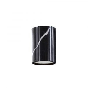 Terence Woodgate Solid Downlight Cylinder Alasvalo Nero Marquina Marble