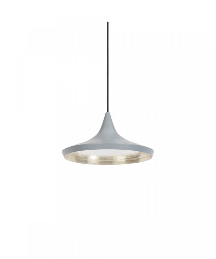 Tom Dixon Beat Light Wide Riippuvalaisin Harmaa