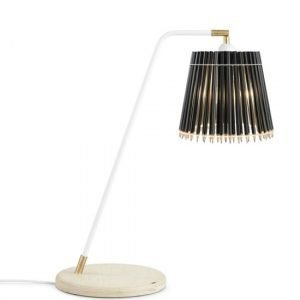 Tom Rossau Pencil Korkea Pöytävalaisin Musta / Valkoinen