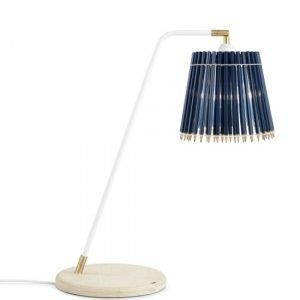 Tom Rossau Pencil Korkea Pöytävalaisin Sininen / Valkoinen