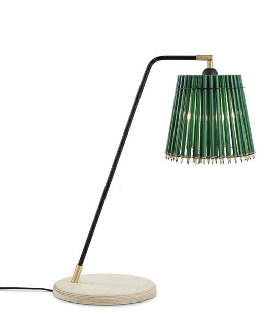 Tom Rossau Pencil Korkea Pöytävalaisin Vihreä / Musta