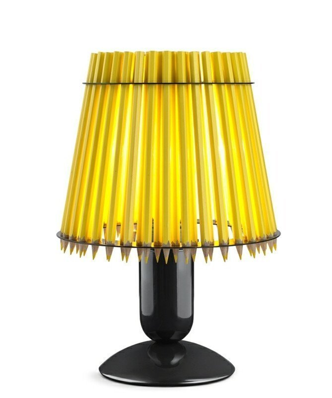 Tom Rossau Pencil Pöytävalaisin Keltainen / Musta