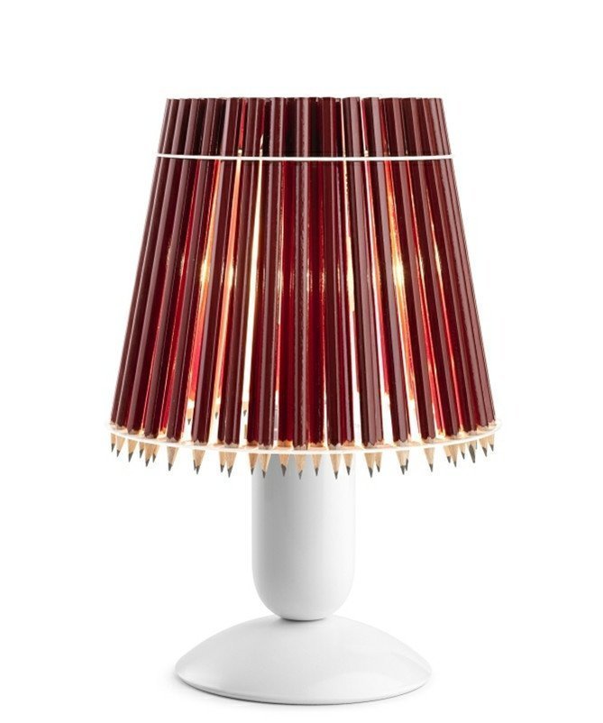 Tom Rossau Pencil Pöytävalaisin Punainen / Valkoinen