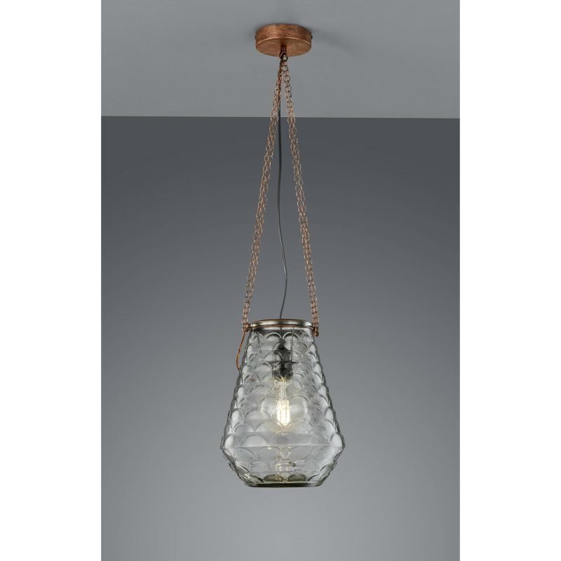 Trio Berta riippuvalaisin 1xE27 antiikkikupari