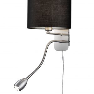Trio Hotel Led Seinävalaisin Lukuvalolla Musta E14 3