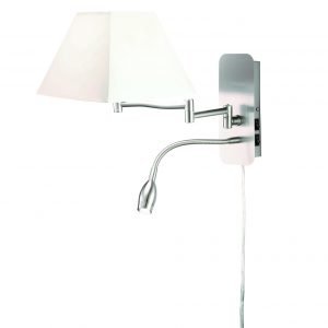 Trio Hotel Led Seinävalaisin Lukuvalolla Valkoinen E14 4 W