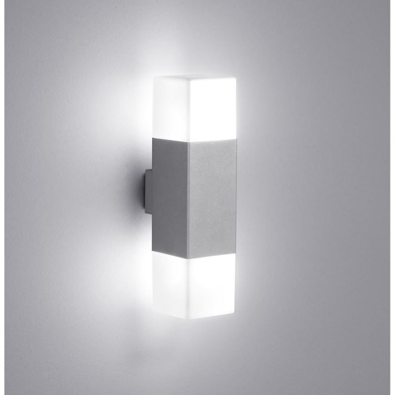 Trio Hudson Ulkoseinävalaisin Harmaa (ylös- ja alasvalo)