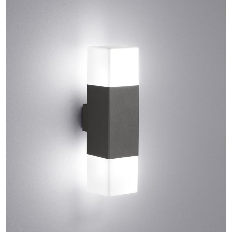 Trio Hudson Ulkoseinävalaisin Musta (ylös- ja alasvalo)