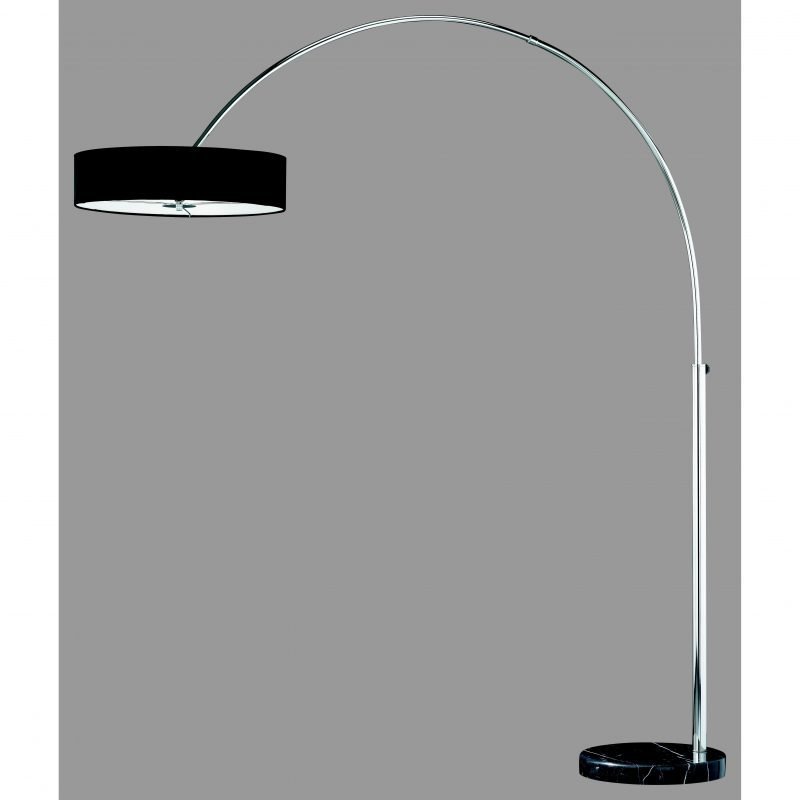 Trio Kaari lattiavalaisin (musta)