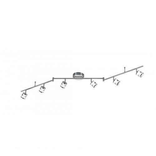 Trio LED Cassini kattovalaisin teräs 6 x 4