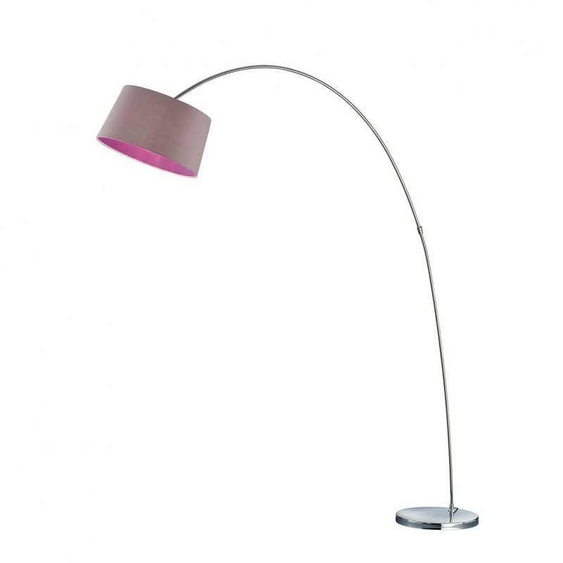 Trio Lattiavalaisin 4612 kaari E27 harmaa/lila