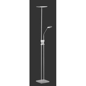 Trio Luke lattiavalaisin uplighter LED 15 W + 3 W harjattu teräs (R42562107)