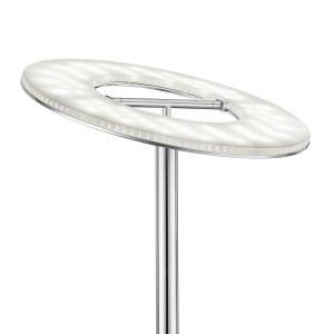 Trio Michigan Led Lattiavalaisin Uplighter Harjattu Teräs