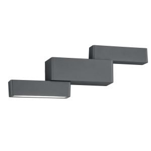 Trio Padma Led Seinävalaisin Antrasiitti 2x4
