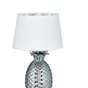 Trio Pineapple Pöytävalaisin Hopea / Valkoinen E14 35 Cm