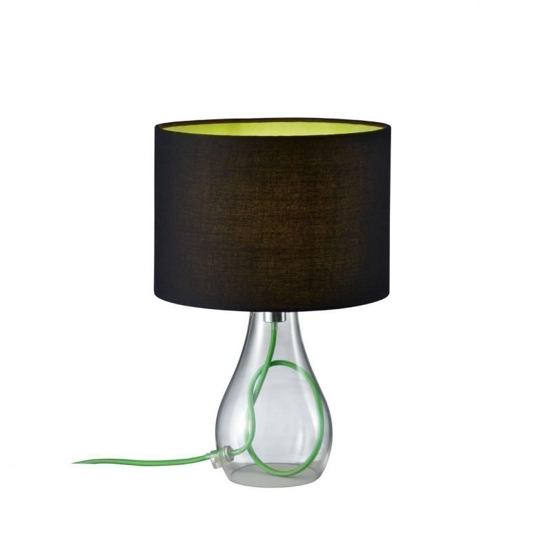 Trio Pöytävalaisin 5085 E14 musta/lime