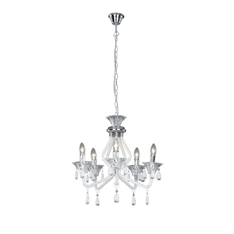 Trio Riippuvalaisin 1108 5 x E14 valkoinen