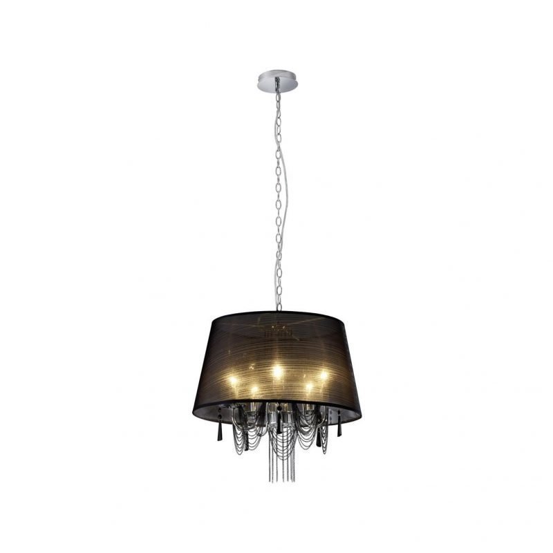 Trio Riippuvalaisin Elegant 5xE14 musta