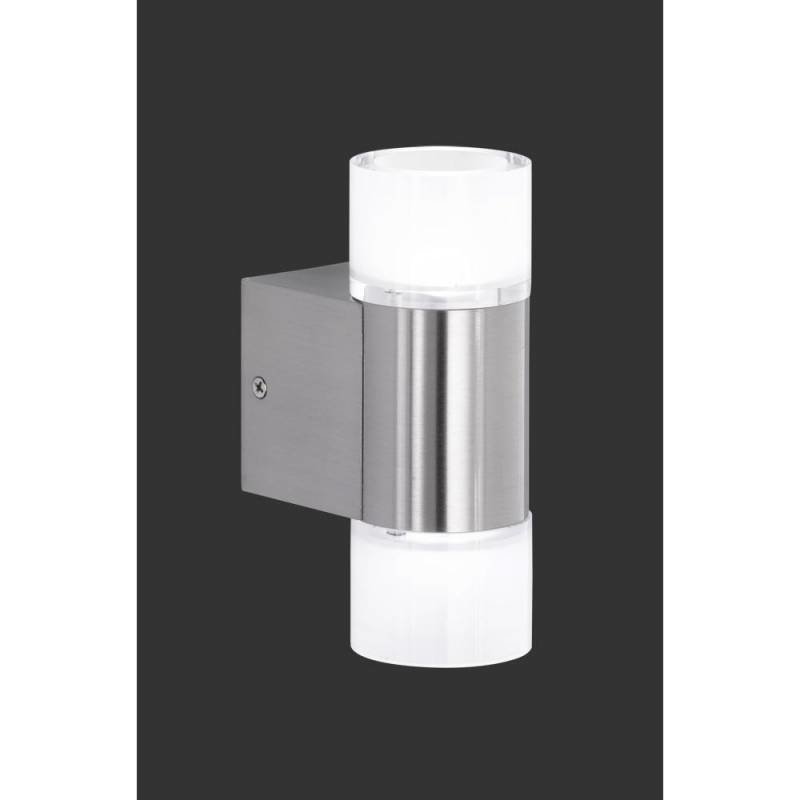 Trio Seinävalaisin Cubetto harjattu teräs SMD-LED 2x3