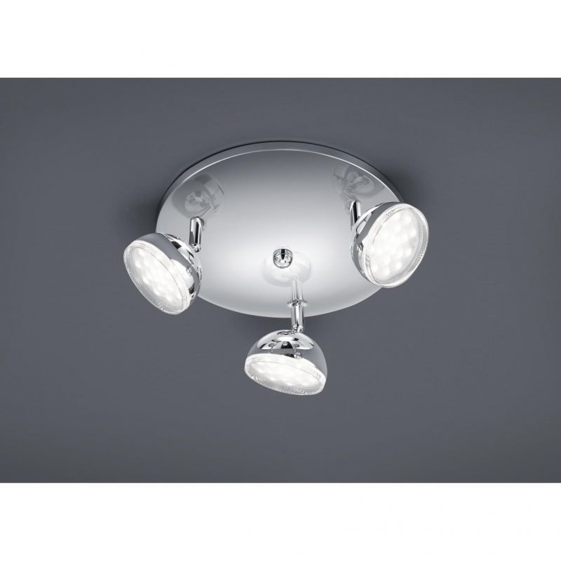 Trio Spotti Tondo 3-os. SMD-LED 3x3