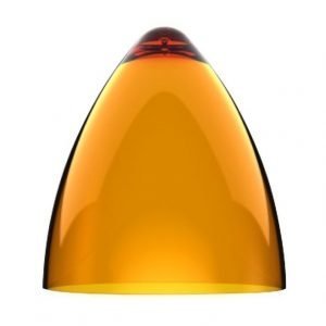 Valaisinkupu Funk 22 Ø 220x240 mm läpinäkyvä oranssi