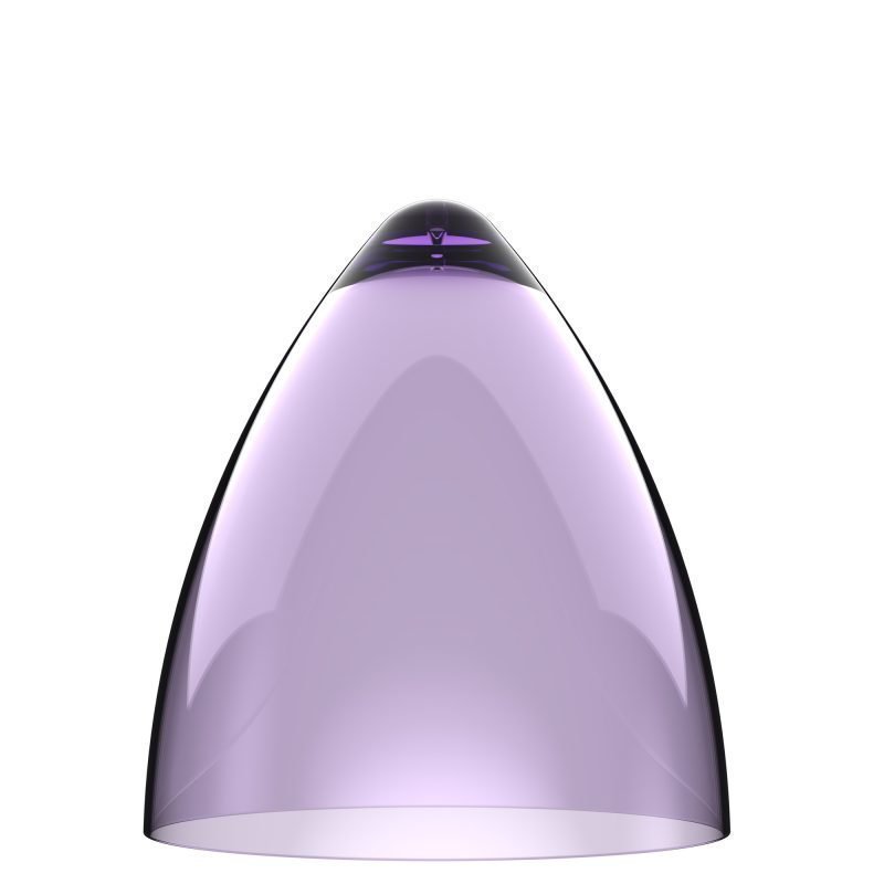 Valaisinkupu Funk 22 Ø 220x240 mm läpinäkyvä violetti