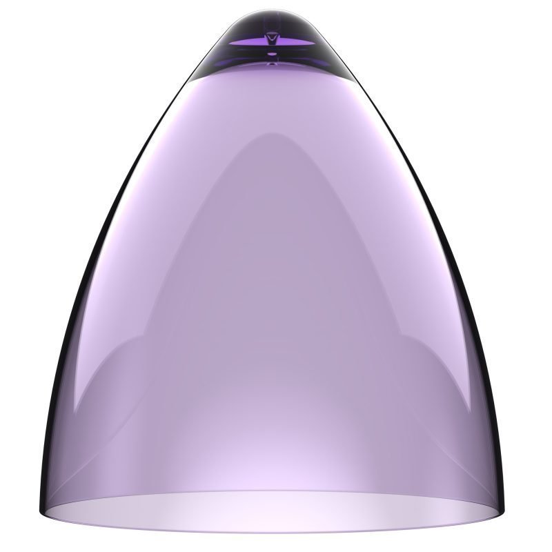 Valaisinkupu Funk 27 Ø 270x300 mm läpinäkyvä violetti