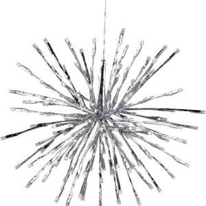 Valokoriste Hydra LED Ø 30 cm 80 valoa hopea IP44