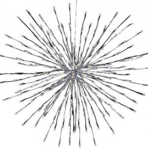 Valokoriste Hydra LED Ø 50 cm 120 valoa hopea IP44