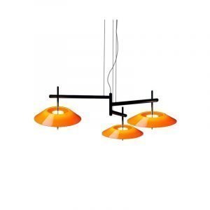 Vibia Mayfair Riippuvalaisin 3 Kiiltävä Musta / Orange