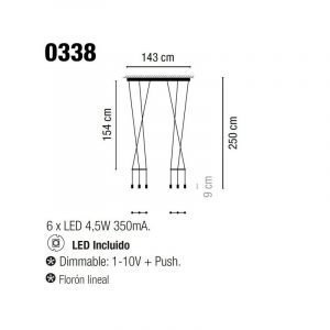 Vibia Wireflow Riippuvalaisin 0338