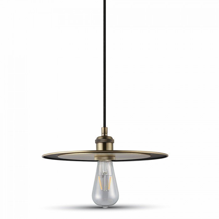 Vintage Flat LED Pendant Rose Gold