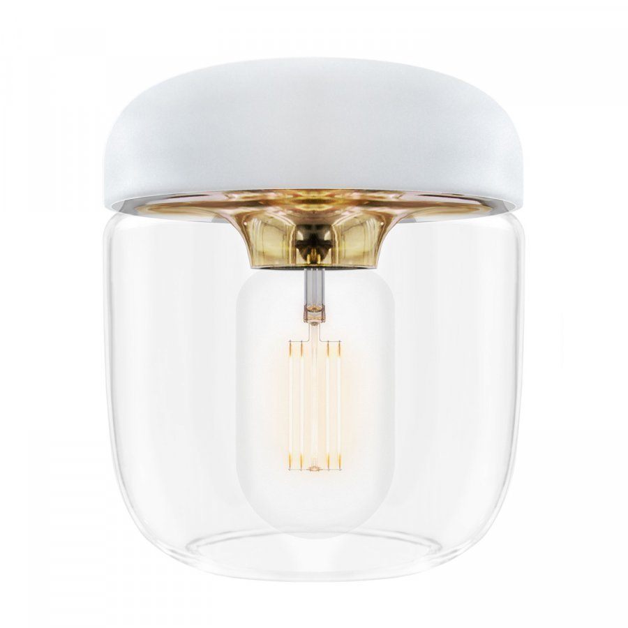 Vita Acorn Kattovalaisin Valkoinen / Messinki