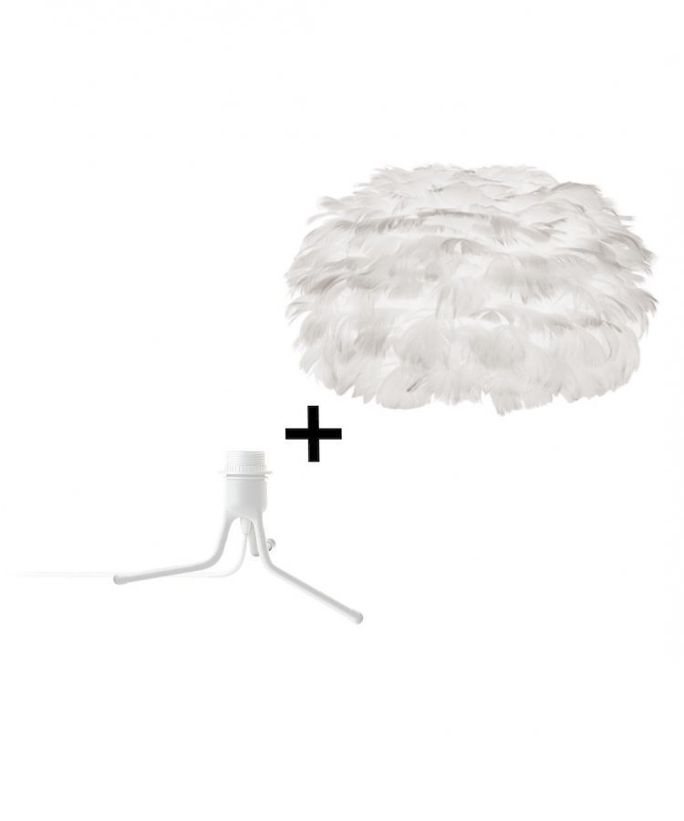 Vita Eos Large Lattiavalaisin W / Mini Jalka Valkoinen / Valkoinen