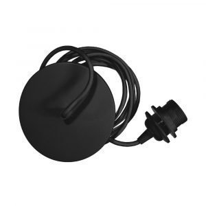 Vita Rosettite Valaisinkaluste Musta