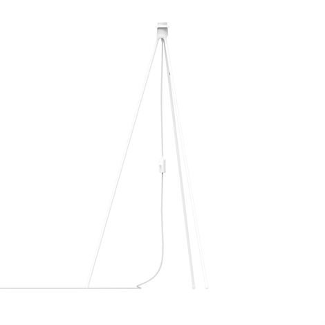 Vita Tripod Lampunjalka Lattiamalli Valkoinen