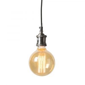 Watt & Veke Norberg Kattovalaisin 40w Hopea / Musta