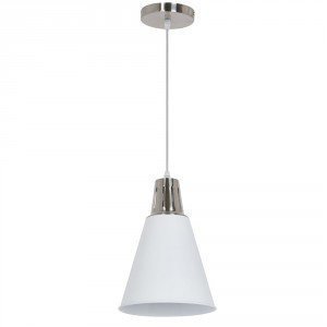 White Sand Cone LED Pendant