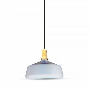 White Wide LED Pendant