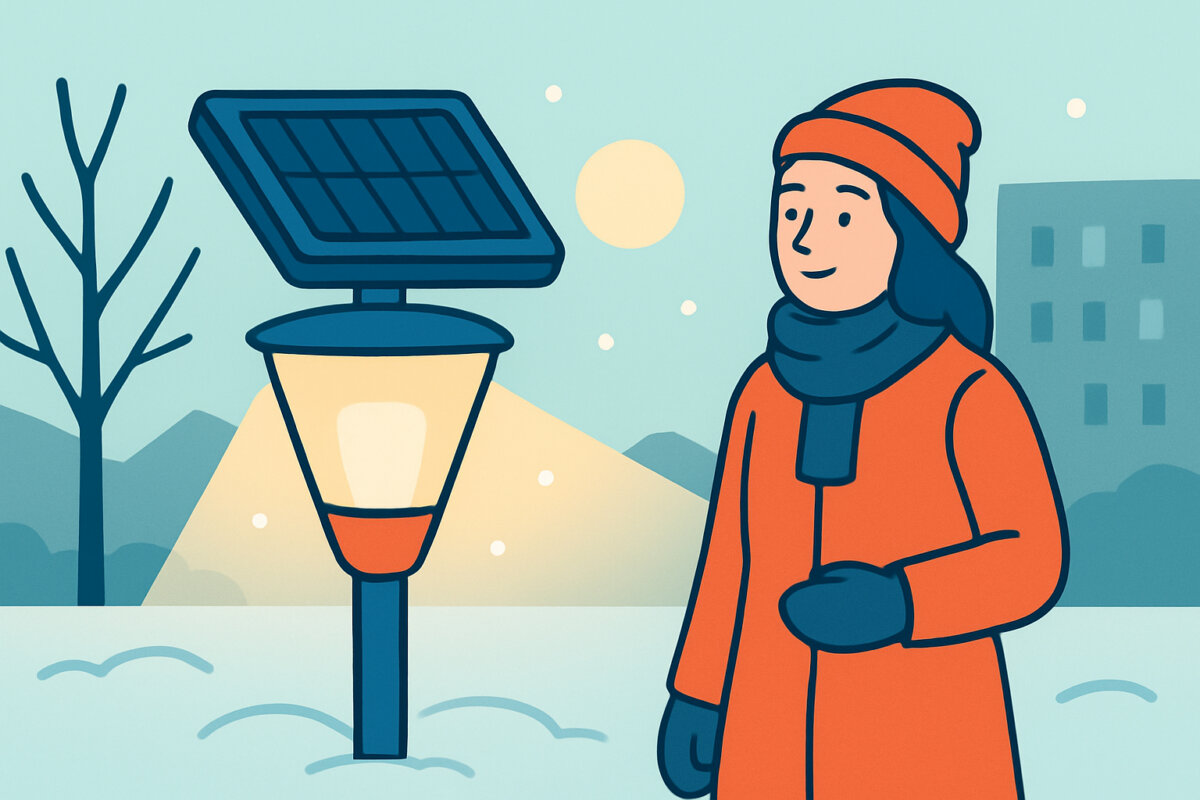 Aurinkokennovalaisin pihalle – toimiiko Suomen talvessa