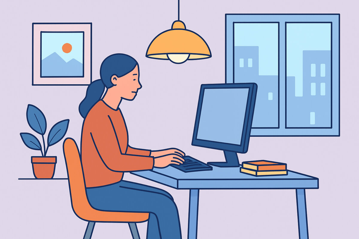Toimiston ja etätyötilan valaistus – ergonomia ja keskittyminen