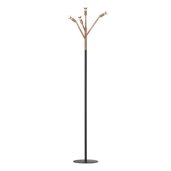 Örsjö Belysning Kvist Floor Lamp Lattiavalaisin Copper / Black 4 Arms