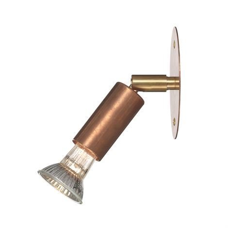 Örsjö Belysning Star 1 Seinävalaisin Kiinteään Asennukseen Raakakupari