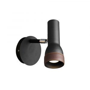 Örsjö Belysning Talk Seinävalaisin Kiinteä Asennus Musta / Ruskea